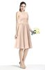 Plain A-line V-neck Zip up Chiffon Sash Plus Size Bridesmaid Dresses