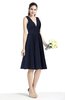 Plain A-line V-neck Zip up Chiffon Sash Plus Size Bridesmaid Dresses