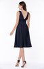 Plain A-line V-neck Zip up Chiffon Sash Plus Size Bridesmaid Dresses