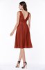 Plain A-line V-neck Zip up Chiffon Sash Plus Size Bridesmaid Dresses
