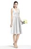 Plain A-line V-neck Zip up Chiffon Sash Plus Size Bridesmaid Dresses