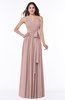 Modern Sleeveless Half Backless Floor Length Ribbon Plus Size Bridesmaid Dresses