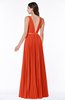 Simple A-line Chiffon Floor Length Sash Plus Size Bridesmaid Dresses