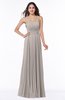Mature Spaghetti Sleeveless Half Backless Floor Length Sash Plus Size Bridesmaid Dresses