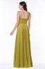Mature Spaghetti Sleeveless Half Backless Floor Length Sash Plus Size Bridesmaid Dresses