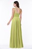 Mature Spaghetti Sleeveless Half Backless Floor Length Sash Plus Size Bridesmaid Dresses