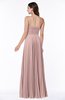 Mature Spaghetti Sleeveless Half Backless Floor Length Sash Plus Size Bridesmaid Dresses