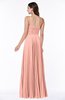 Mature Spaghetti Sleeveless Half Backless Floor Length Sash Plus Size Bridesmaid Dresses
