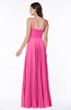 Mature Spaghetti Sleeveless Half Backless Floor Length Sash Plus Size Bridesmaid Dresses