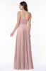 Mature Spaghetti Sleeveless Half Backless Floor Length Sash Plus Size Bridesmaid Dresses