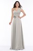 Elegant Asymmetric Neckline Zipper Chiffon Ruching Plus Size Bridesmaid Dresses