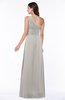 Elegant Asymmetric Neckline Zipper Chiffon Ruching Plus Size Bridesmaid Dresses