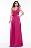 Elegant Asymmetric Neckline Zipper Chiffon Ruching Plus Size Bridesmaid Dresses