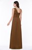 Elegant Asymmetric Neckline Zipper Chiffon Ruching Plus Size Bridesmaid Dresses