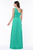 Elegant Asymmetric Neckline Zipper Chiffon Ruching Plus Size Bridesmaid Dresses