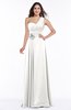 Elegant Asymmetric Neckline Zipper Chiffon Ruching Plus Size Bridesmaid Dresses