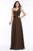 Elegant Asymmetric Neckline Zipper Chiffon Ruching Plus Size Bridesmaid Dresses