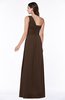 Elegant Asymmetric Neckline Zipper Chiffon Ruching Plus Size Bridesmaid Dresses