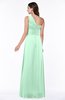 Elegant Asymmetric Neckline Zipper Chiffon Ruching Plus Size Bridesmaid Dresses