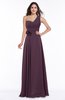 Elegant Asymmetric Neckline Zipper Chiffon Ruching Plus Size Bridesmaid Dresses