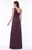 Elegant Asymmetric Neckline Zipper Chiffon Ruching Plus Size Bridesmaid Dresses