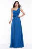 Elegant Asymmetric Neckline Zipper Chiffon Ruching Plus Size Bridesmaid Dresses