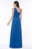 Elegant Asymmetric Neckline Zipper Chiffon Ruching Plus Size Bridesmaid Dresses