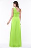Elegant Asymmetric Neckline Zipper Chiffon Ruching Plus Size Bridesmaid Dresses