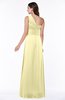 Elegant Asymmetric Neckline Zipper Chiffon Ruching Plus Size Bridesmaid Dresses