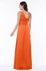 Elegant Asymmetric Neckline Zipper Chiffon Ruching Plus Size Bridesmaid Dresses