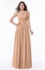 Traditional A-line One Shoulder Sleeveless Chiffon Floor Length Plus Size Bridesmaid Dresses