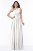 Traditional A-line One Shoulder Sleeveless Chiffon Floor Length Plus Size Bridesmaid Dresses