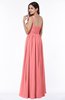 Traditional A-line One Shoulder Sleeveless Chiffon Floor Length Plus Size Bridesmaid Dresses