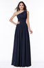Traditional A-line One Shoulder Sleeveless Chiffon Floor Length Plus Size Bridesmaid Dresses