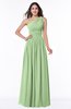 Traditional A-line One Shoulder Sleeveless Chiffon Floor Length Plus Size Bridesmaid Dresses