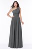 Traditional A-line One Shoulder Sleeveless Chiffon Floor Length Plus Size Bridesmaid Dresses