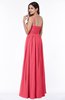 Traditional A-line One Shoulder Sleeveless Chiffon Floor Length Plus Size Bridesmaid Dresses