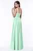 Traditional A-line One Shoulder Sleeveless Chiffon Floor Length Plus Size Bridesmaid Dresses