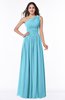 Traditional A-line One Shoulder Sleeveless Chiffon Floor Length Plus Size Bridesmaid Dresses