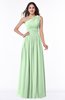 Traditional A-line One Shoulder Sleeveless Chiffon Floor Length Plus Size Bridesmaid Dresses