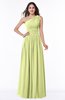 Traditional A-line One Shoulder Sleeveless Chiffon Floor Length Plus Size Bridesmaid Dresses
