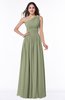 Traditional A-line One Shoulder Sleeveless Chiffon Floor Length Plus Size Bridesmaid Dresses
