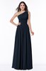 Traditional A-line One Shoulder Sleeveless Chiffon Floor Length Plus Size Bridesmaid Dresses