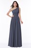 Traditional A-line One Shoulder Sleeveless Chiffon Floor Length Plus Size Bridesmaid Dresses