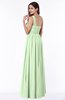 Traditional A-line One Shoulder Sleeveless Chiffon Floor Length Plus Size Bridesmaid Dresses