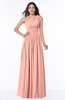 Traditional A-line One Shoulder Sleeveless Chiffon Floor Length Plus Size Bridesmaid Dresses