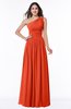 Traditional A-line One Shoulder Sleeveless Chiffon Floor Length Plus Size Bridesmaid Dresses