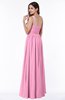 Traditional A-line One Shoulder Sleeveless Chiffon Floor Length Plus Size Bridesmaid Dresses