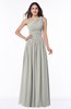 Traditional A-line One Shoulder Sleeveless Chiffon Floor Length Plus Size Bridesmaid Dresses