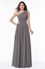 Traditional A-line One Shoulder Sleeveless Chiffon Floor Length Plus Size Bridesmaid Dresses